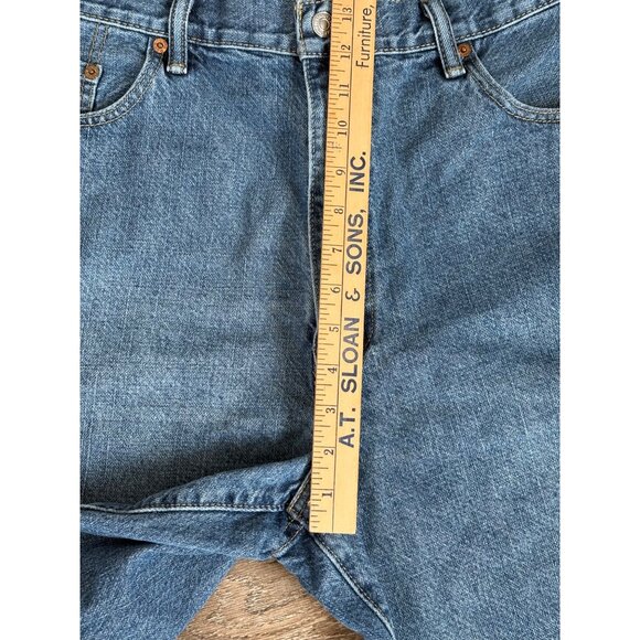 Levis 550 Jean Shorts Men Size 40 Blue Relaxed Fit Medium Wash Denim 100% Cotton - Picture 7 of 10